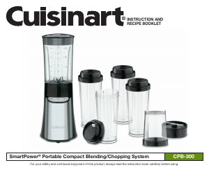 Manual Cuisinart CPB-300 Blender