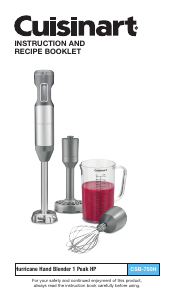 Manual Cuisinart CSB-750H Hand Blender