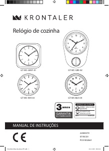 Manual Krontaler GT-WC-BLK-04 Relógio