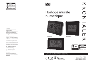 Mode d’emploi Krontaler 19-9540 Horloge