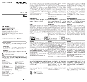 Mode d’emploi Shimano TR 100G Moulinet de pêche