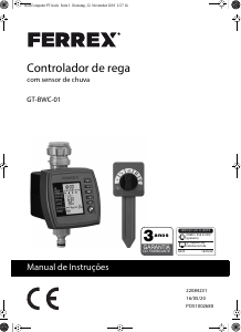 Manual Ferrex GT-BWC-01 Computador de rega