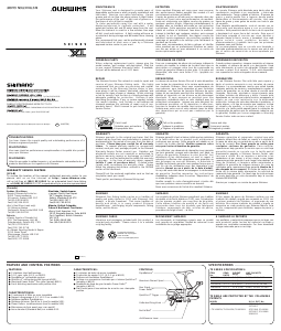 Handleiding Shimano TX 1000FA Vismolen