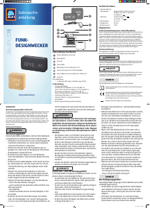 Bedienungsanleitung Sempre GT-AC-SQU-BR-03 Wecker