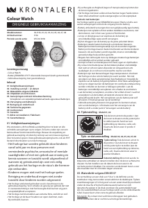 Bedienungsanleitung Krontaler 18-1156 Armbanduhr