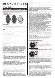 Bedienungsanleitung Krontaler 18-9047 Armbanduhr