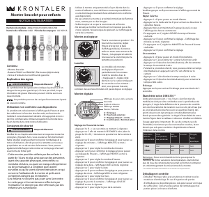 Mode d’emploi Krontaler 4482 Montre