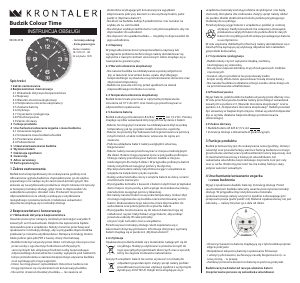 Instrukcja Krontaler 18-1570 Zegar