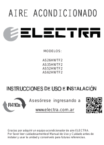 Manual de uso Electra AS35HWTF2 Aire acondicionado