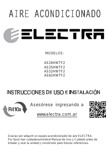 Manual de uso Electra AS62HWTF2 Aire acondicionado