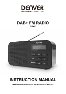 Käyttöohje Denver DAB-42 Radio