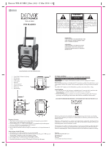 Brugsanvisning Denver WR-40 MK2 Radio