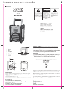 Bruksanvisning Denver WR-40 Radio