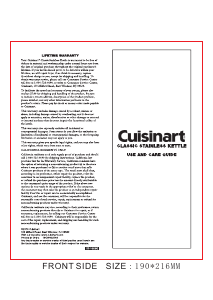 Manual Cuisinart CTK-S17MR Kettle