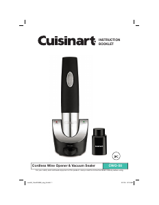 Manual Cuisinart CWO-50 Corkscrew