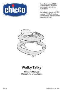 Manual de uso Chicco Walky Talky Andador para bébé