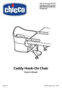 Manual Chicco Caddy Hook-On Baby High Chair