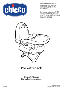 Manual Chicco Pocket Snack Baby High Chair