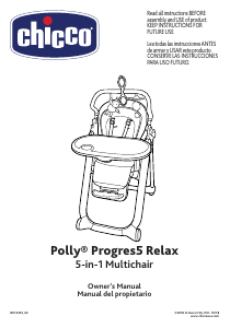 Manual Chicco Polly Progres5 Relax Baby High Chair