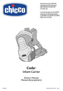 Manual Chicco Coda Baby Carrier