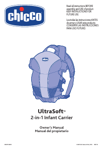 Manual de uso Chicco UltraSoft Portabebés