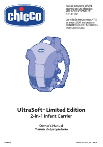 Manual Chicco UltraSoft Limited Edition Baby Carrier