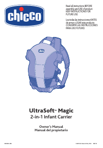 Manual Chicco UltraSoft Magic Baby Carrier