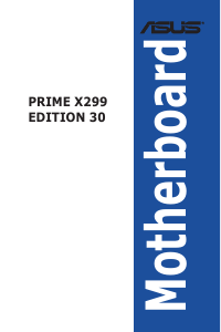説明書 エイスース Prime X299 Edition 30 マザーボード