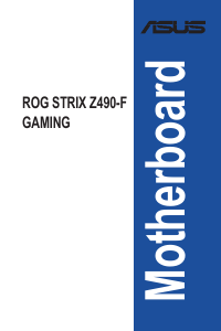 Bedienungsanleitung Asus ROG STRIX Z490-F GAMING Hauptplatine