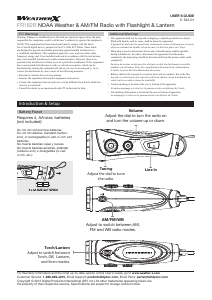 Handleiding WeatherX FR182R Radio