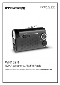 Manual WeatherX WR182R Radio