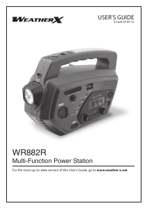 Manual WeatherX WR882R Radio