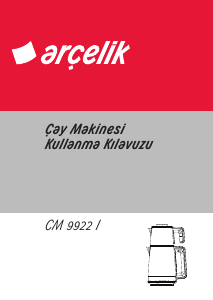 Kullanım kılavuzu Arçelik CM 9922 I Çay makinesi