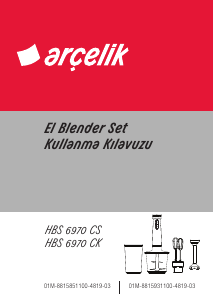 Kullanım kılavuzu Arçelik HBS 6970 CK El blenderi