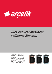 Kullanım kılavuzu Arçelik TKM 3940 G Kahve makinesi