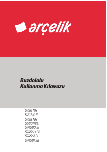 Kullanım kılavuzu Arçelik 574561 EB Donduruculu buzdolabı