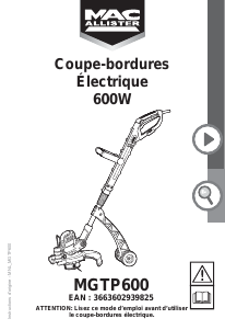 Mode d’emploi MacAllister MGTP600 Coupe-herbe