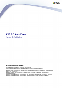 Mode d’emploi AVG 8.5 Anti-Virus