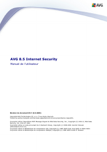 Mode d’emploi AVG 8.5 Internet Security