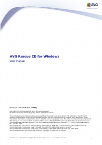 Manual AVG Rescue CD (for Windows)