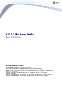 Mode d’emploi AVG 8.5 File Server Edition