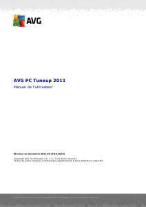 Mode d’emploi AVG PC TuneUp (2011)