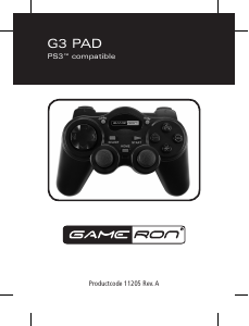 Mode d’emploi Gameron G3 Pad (PS3) Contrôleur de jeu