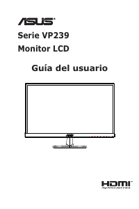 Manual de uso Asus VP239H-P Monitor de LCD