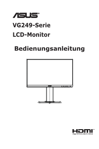 Bedienungsanleitung Asus VG249Q LCD monitor