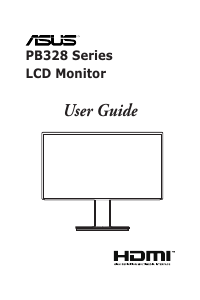 Manual Asus PB328Q LCD Monitor