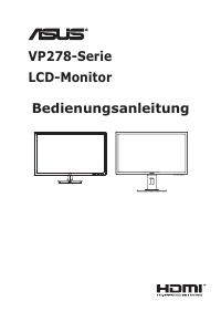 Bedienungsanleitung Asus VP278QGL LCD monitor