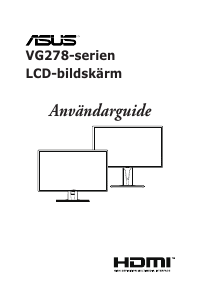 Bruksanvisning Asus VG278QR LCD skärm