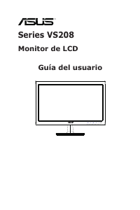 Manual de uso Asus VS208N-P Monitor de LCD