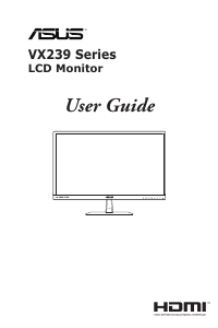 Manual Asus VX239N-W LCD Monitor